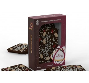 Dark Chocolate Shards with Cranberry, Almond & Coconut